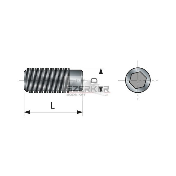 FR csavar M8x25 imbusz