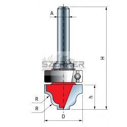 FR Pro felsőmaró D:28x14,4x12 Z:2