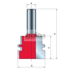 FR Pro felsőmaró hossztoldó D:38,1x30,2