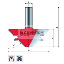 FR Pro felsőmaró gércsapozó D:55x23 45f