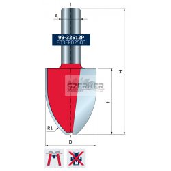 FR Pro felsőmaró D:31,8x41,5