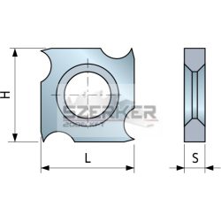 FR váltólapka 18x18x2,9  Z:4