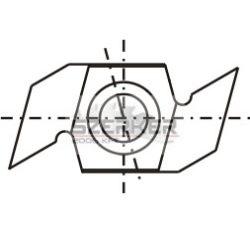 TG váltólapka 34x16x6