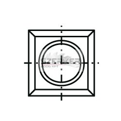 TG váltólapka 14x14x1,2 Z:4 backside Előkarcoló LU3B-hez