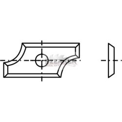 TG váltólapka 19,5x9x1,5 R:4 z:2