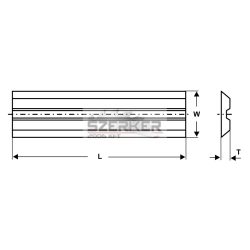 TG Centrolock gyalukés 130x16x3 HSS 18%