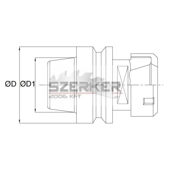 G3 tokmány HSK63F ER40 patronhoz balos L76,5