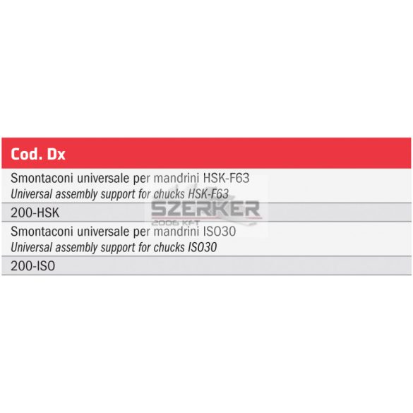 UC CNC szerszámbeállítási segédeszköz ISO30